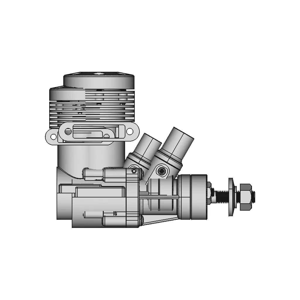 Enya35Bb Model Engine - Downloadable CAD Representation_0_270_degree_snapshot