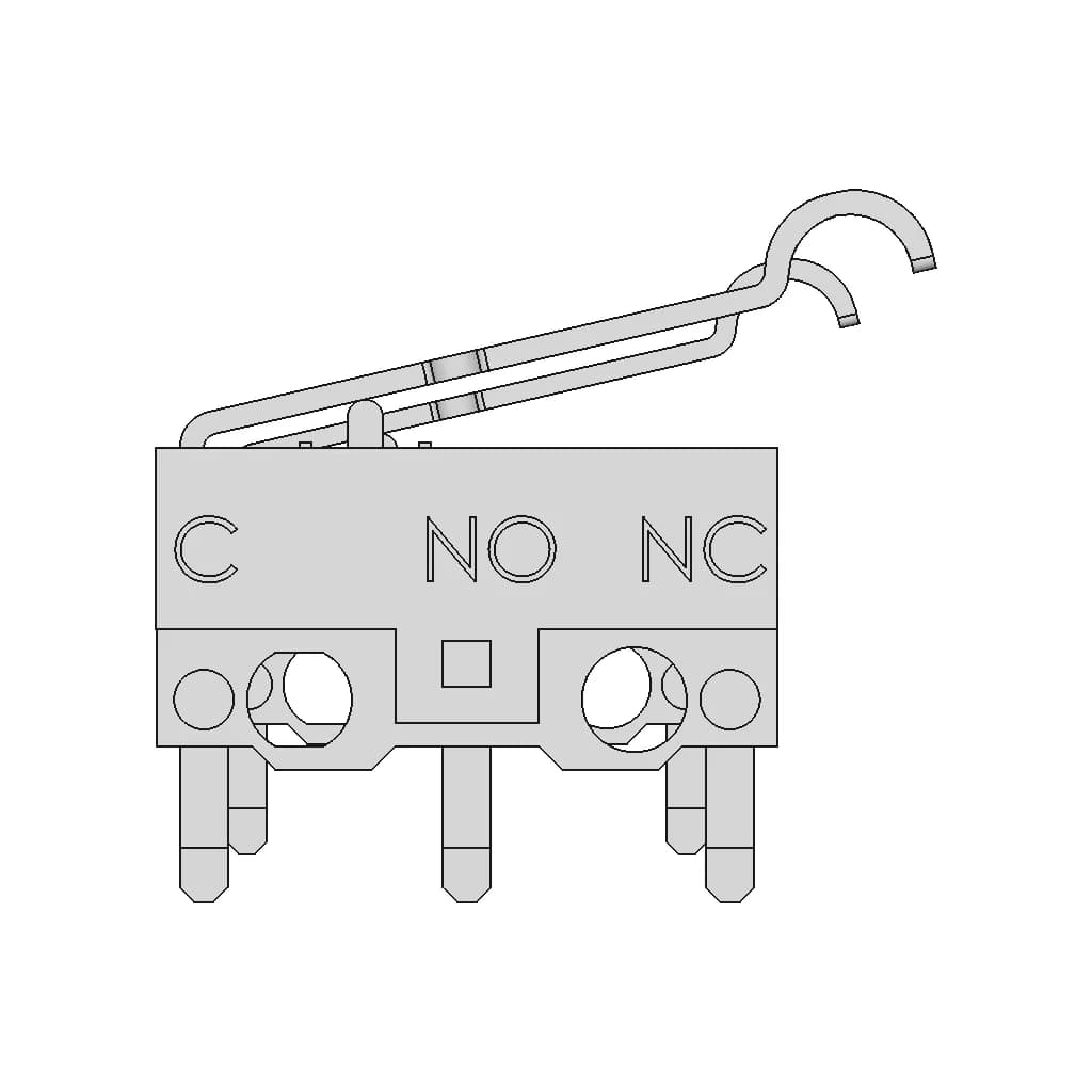Limit Switch Endstop - Standard Mechanical Component_0_0_degree_snapshot