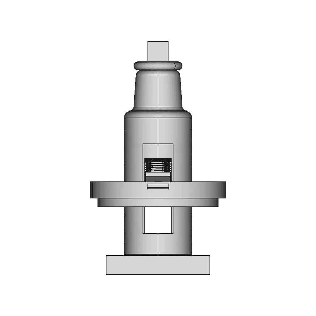 Single Tool Post Assembly | 3D Engineering Design File_0_0_degree_snapshot