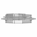 Conveyor Roller With Metal Rods - Standard Mechanical Component_0_0_degree_snapshot