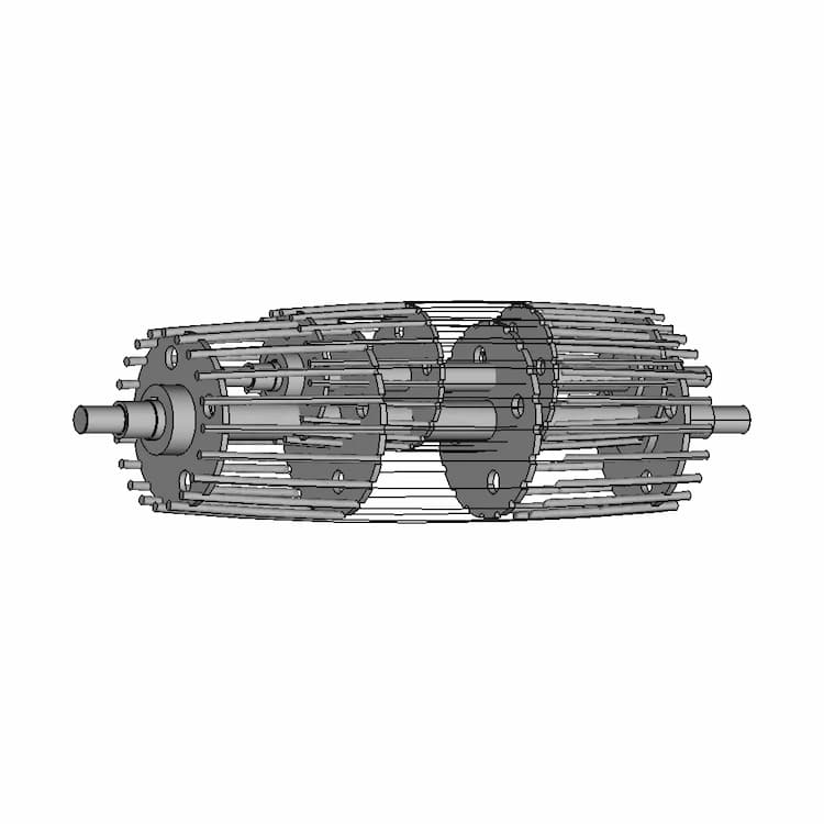 Conveyor Roller With Metal Rods - Standard Mechanical Component