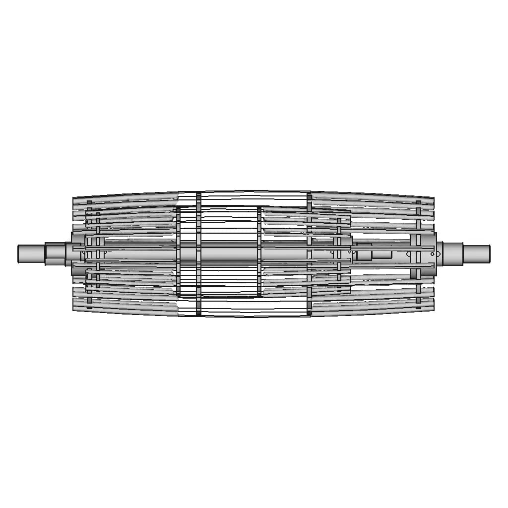 Conveyor Roller With Metal Rods - Standard Mechanical Component_270_0_degree_snapshot