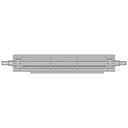 Conveyor Roller With Metal Rods - Downloadable CAD Representation_0_270_degree_snapshot