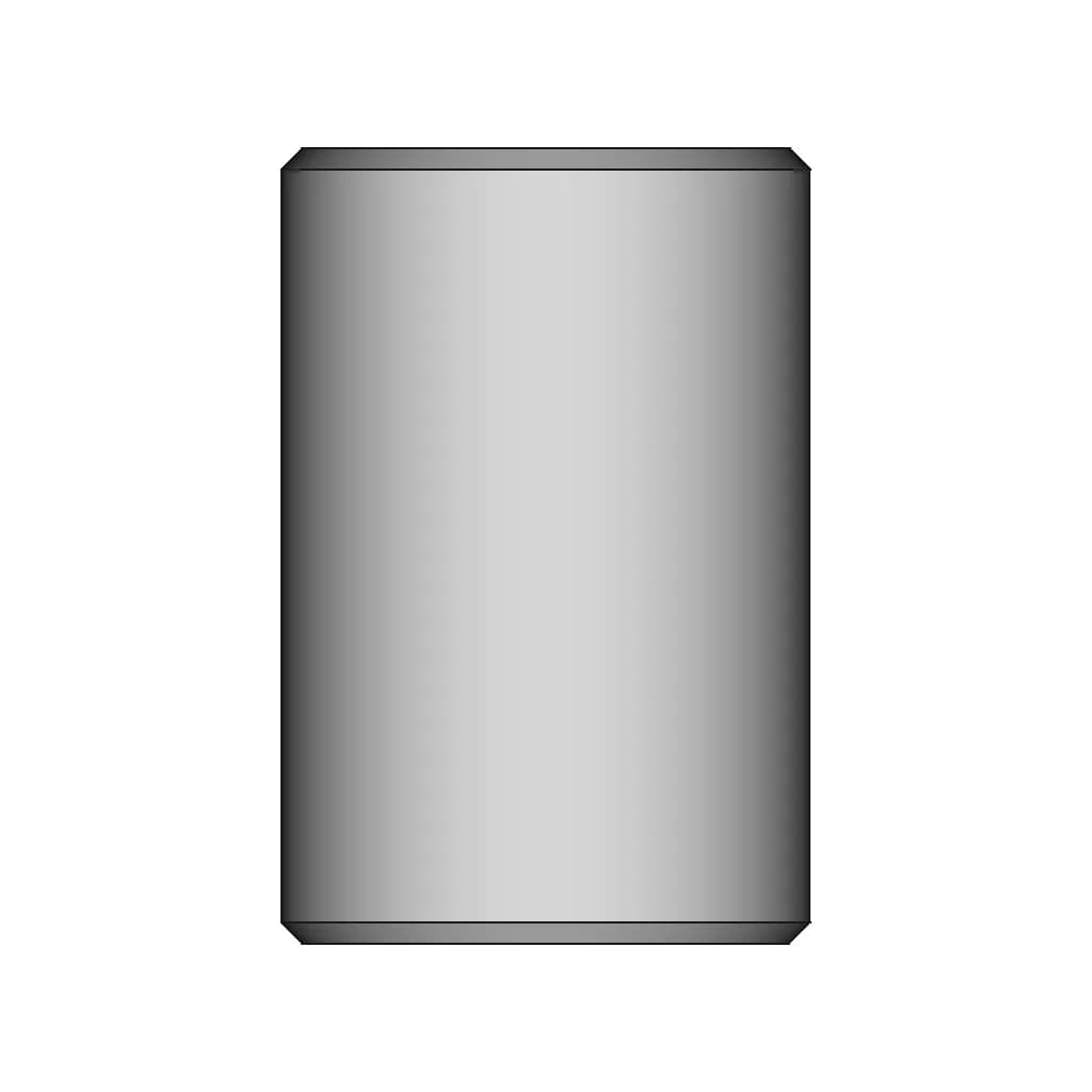 Sleeve Bearing 8 Mm Bore 10 Mm Od 15 Mm Length - Downloadable CAD Representation_270_0_degree_snapshot