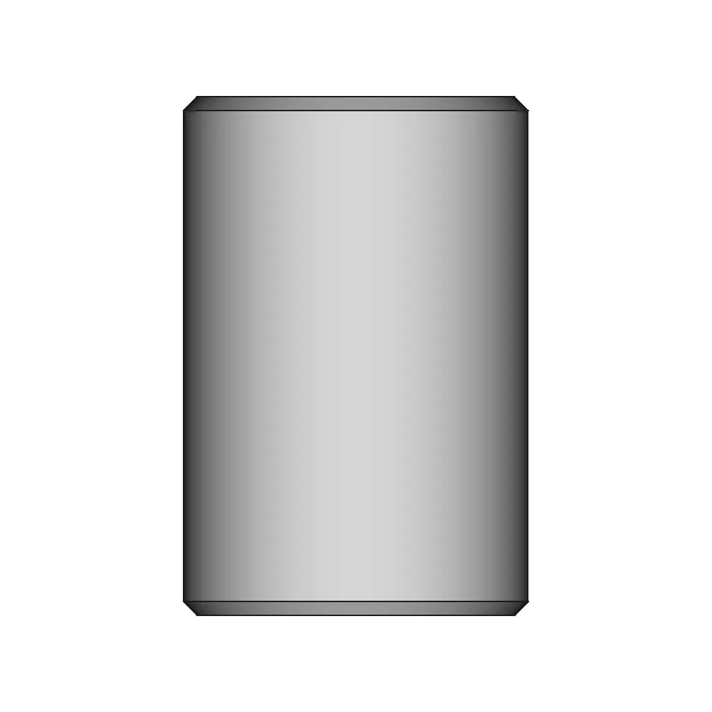 Sleeve Bearing 8 Mm Bore 10 Mm Od 15 Mm Length - Downloadable CAD Representation_90_0_degree_snapshot