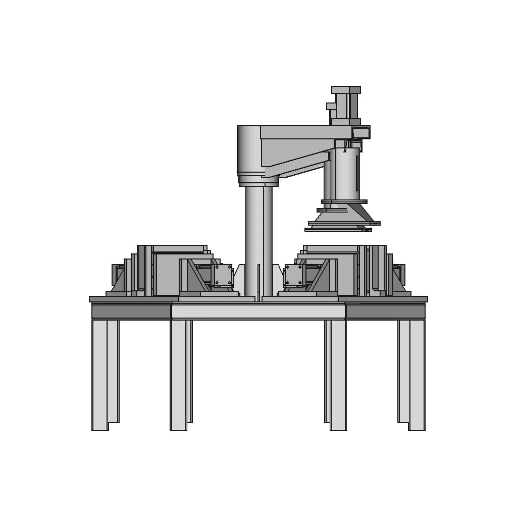 Hot Box Casting Molder Machine - Standard Mechanical Component_0_90_degree_snapshot