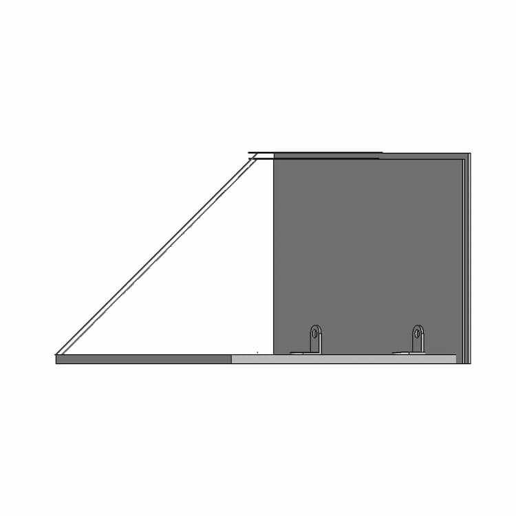 Prateleira Suspensa Por Suportes E Cabo - Downloadable CAD Representation