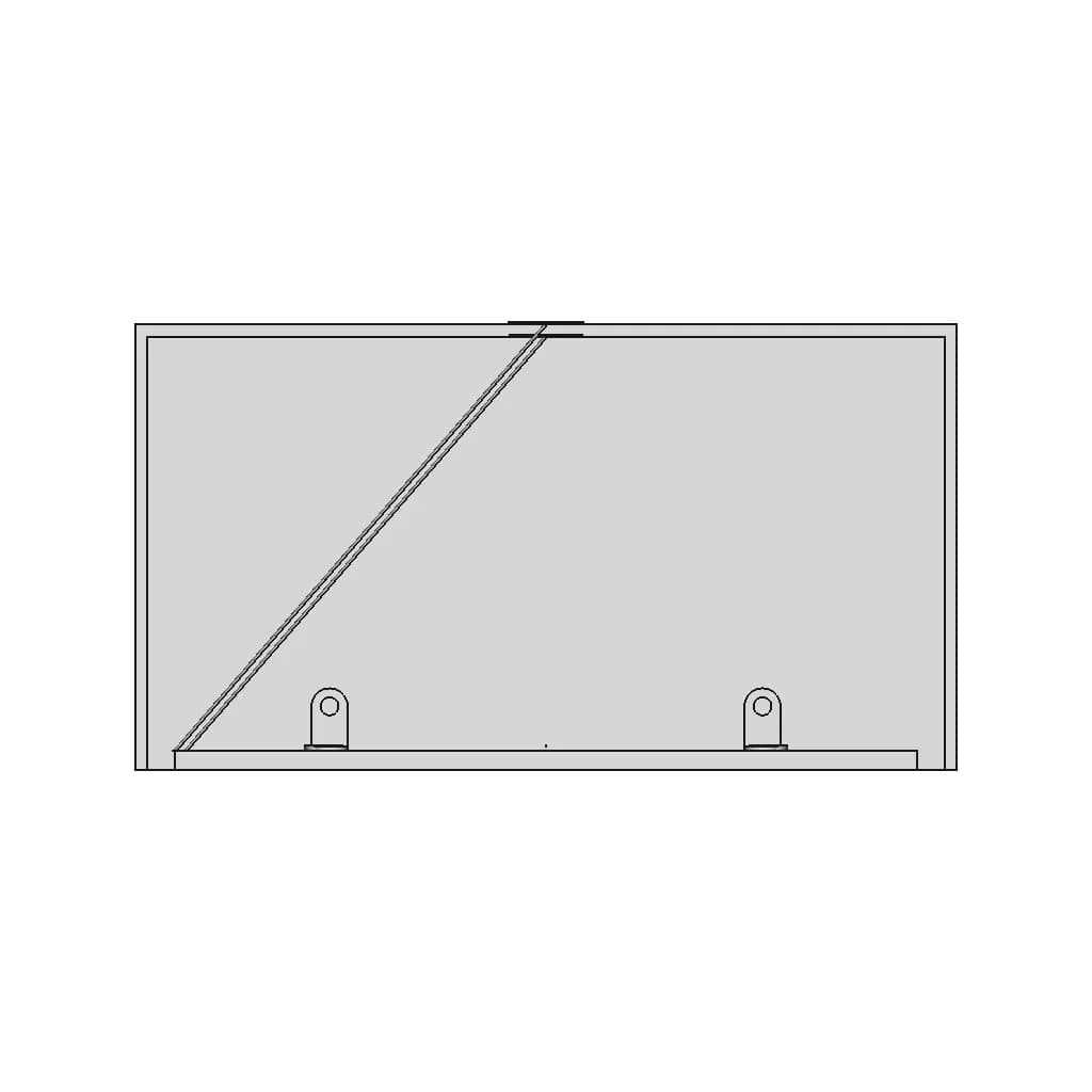 Prateleira Suspensa Por Suportes E Cabo - Downloadable CAD Representation_0_90_degree_snapshot