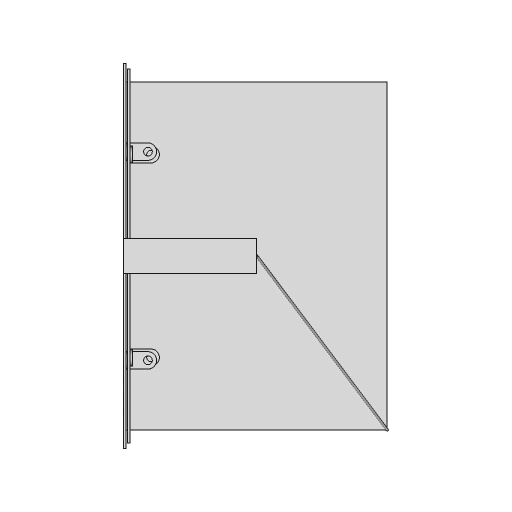 Prateleira Suspensa Por Suportes E Cabo - Downloadable CAD Representation_270_0_degree_snapshot