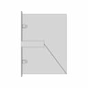 Prateleira Suspensa Por Suportes E Cabo - Downloadable CAD Representation_270_0_degree_snapshot