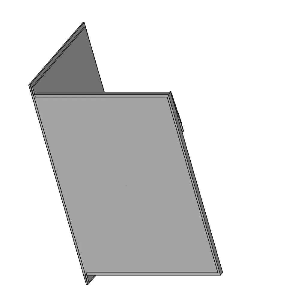 Prateleira Suspensa Por Suportes E Cabo - Downloadable CAD Representation_60_30_degree_snapshot