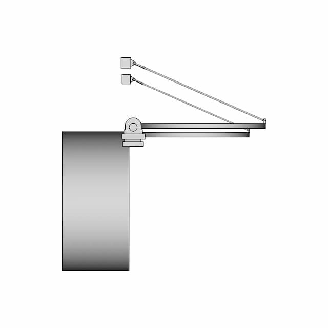 Sistema De Tampa De Encanamento Com Apoio Em 2 Mancais Fixos E Um Cabo - Standard Mechanical Component