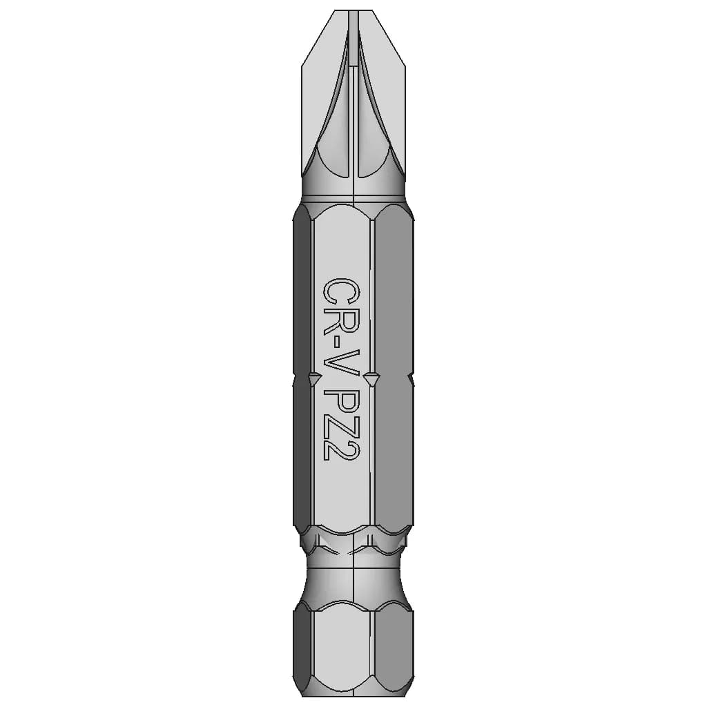 Bit Pz2 Cr V Pozidriv - Downloadable CAD Representation_0_0_degree_snapshot