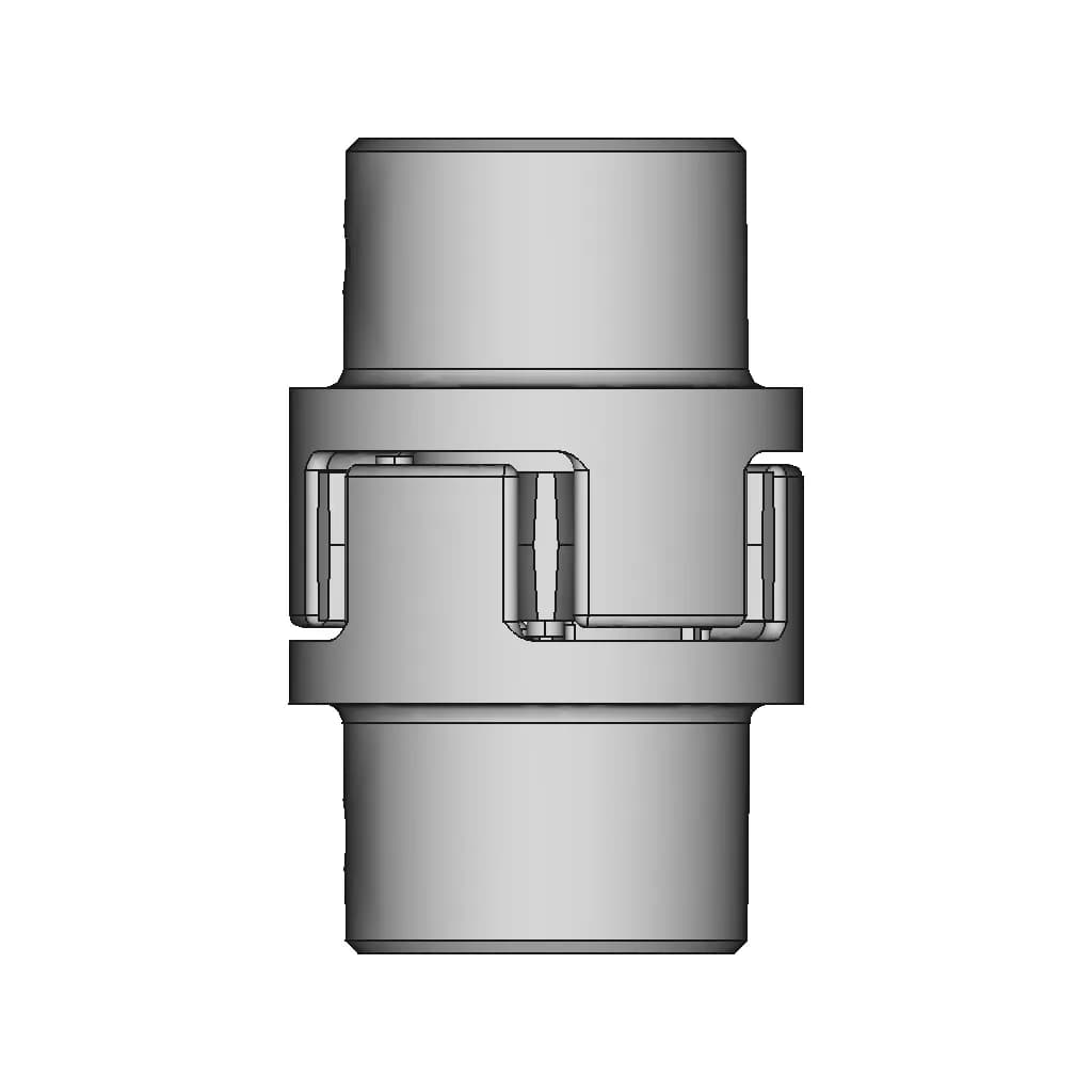 L65Xd41 Claw Clutch 14 9 Inner Diameter - Downloadable CAD Representation_0_90_degree_snapshot