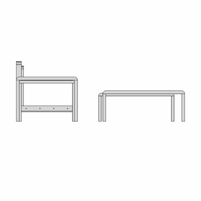 Wooden Furniture - Downloadable CAD Representation