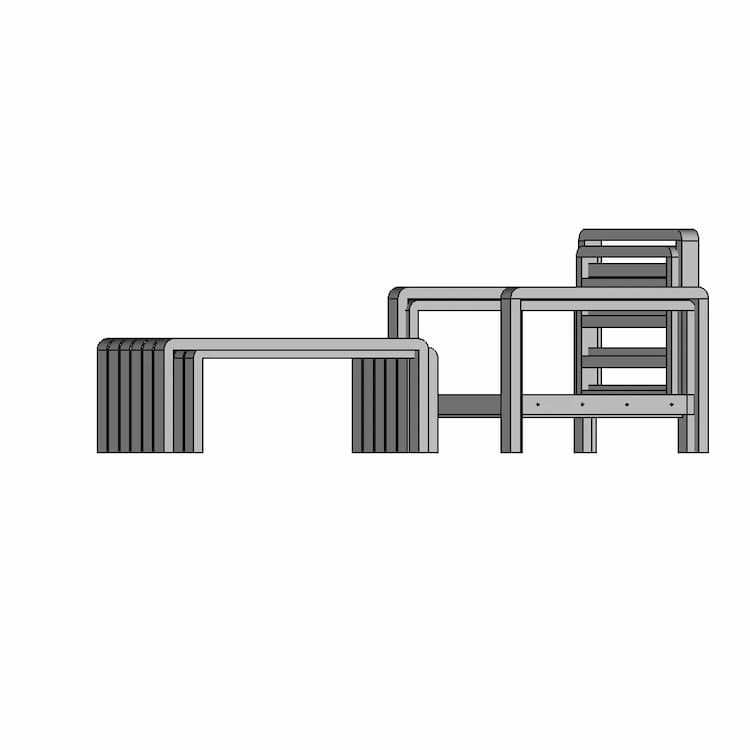 Wooden Furniture - Downloadable CAD Representation