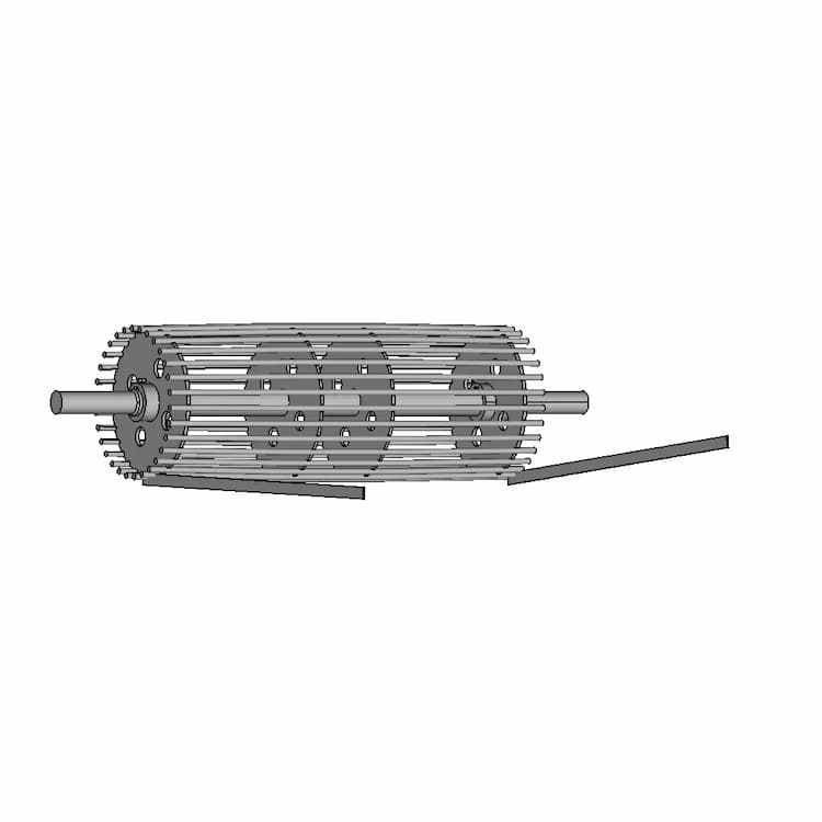 Industrial Radial Conveyor Roller | 3D Engineering Design File