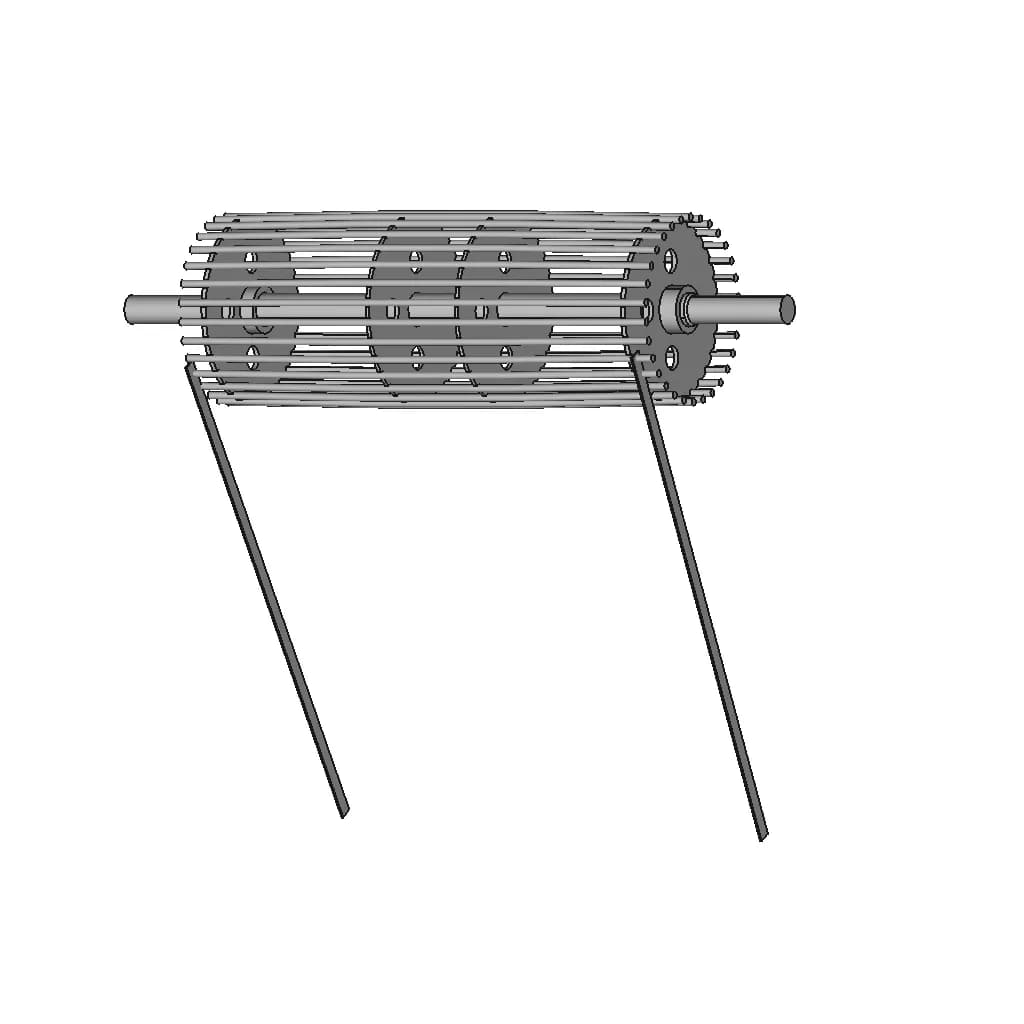 Industrial Radial Conveyor Roller | 3D Engineering Design File_60_30_degree_snapshot