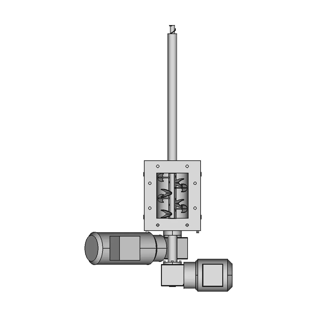 Mini Mixer With Conveyor Coil - Downloadable CAD Representation_270_0_degree_snapshot