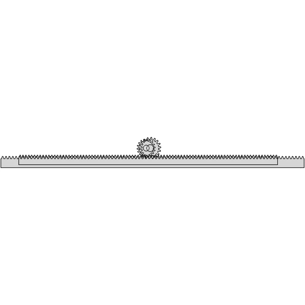 Rack And Pinion - Standard Mechanical Component_0_90_degree_snapshot