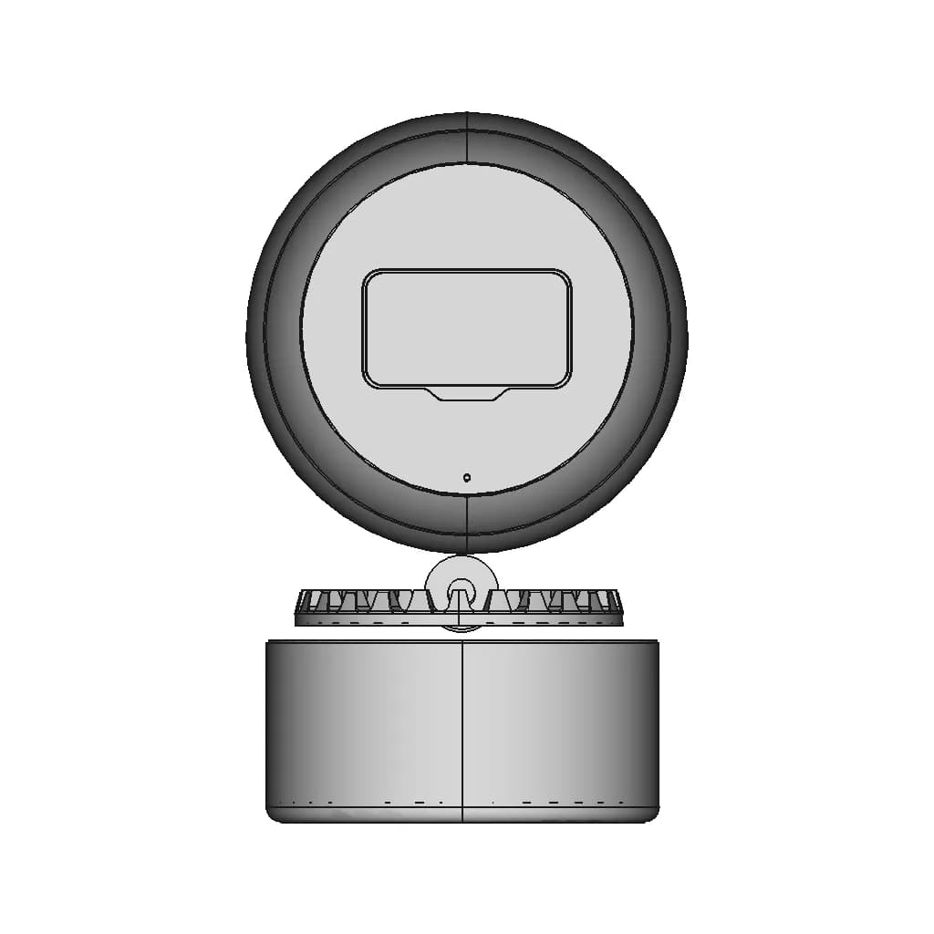 Ptz Camera With One Motor - Downloadable CAD Representation_0_0_degree_snapshot