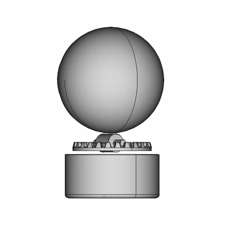 Ptz Camera With One Motor - Downloadable CAD Representation