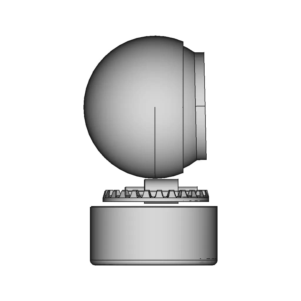 Ptz Camera With One Motor - Downloadable CAD Representation_0_270_degree_snapshot