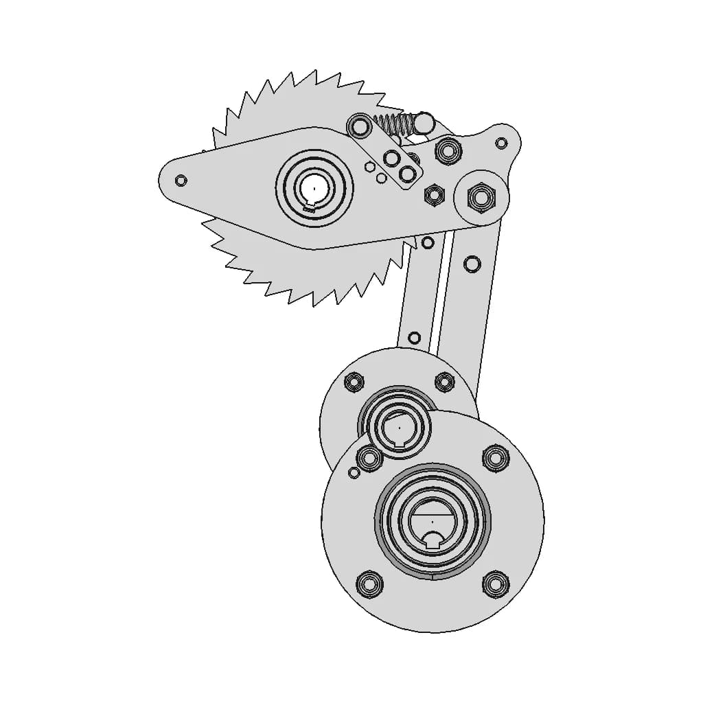 Ratchet Mechanism - Downloadable CAD Representation_0_90_degree_snapshot