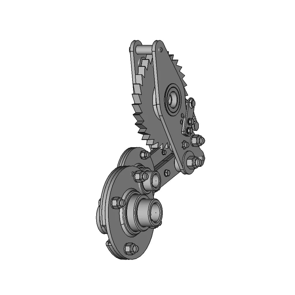 Ratchet Mechanism - Downloadable CAD Representation_60_30_degree_snapshot