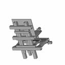 Steel Frame Cnc 500X500X150 | 3D Engineering Design File_60_30_degree_snapshot