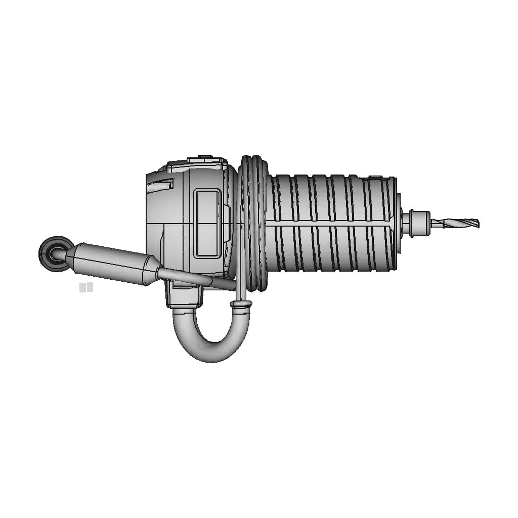 Dewalt Dwp611 Router Simplified For Cnc Machines | High-Quality CAD Model_0_90_degree_snapshot