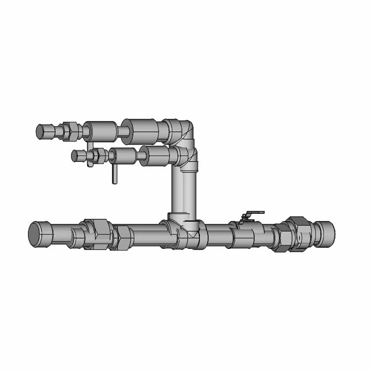 3D Modeling Create Piping From P Id Schematics | High-Quality CAD Model