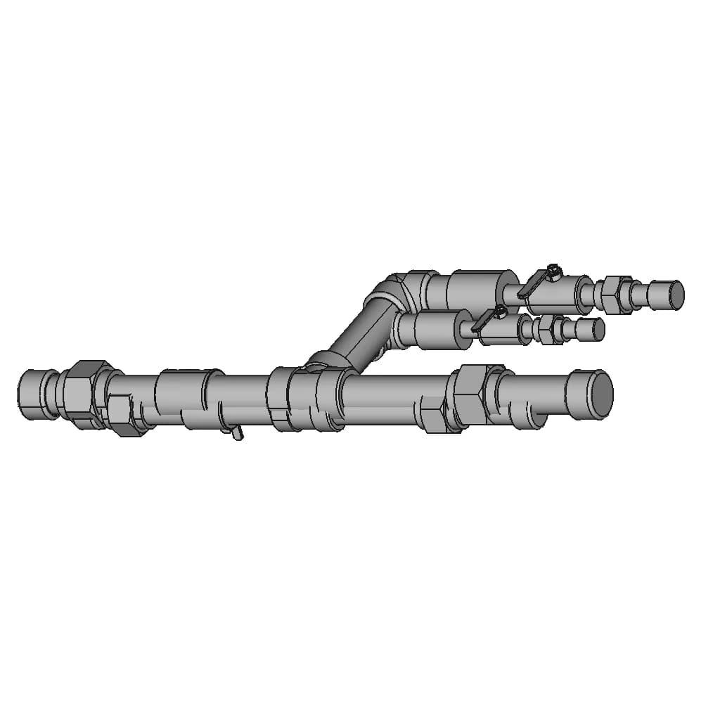 3D Modeling Create Piping From P Id Schematics | High-Quality CAD Model_60_30_degree_snapshot