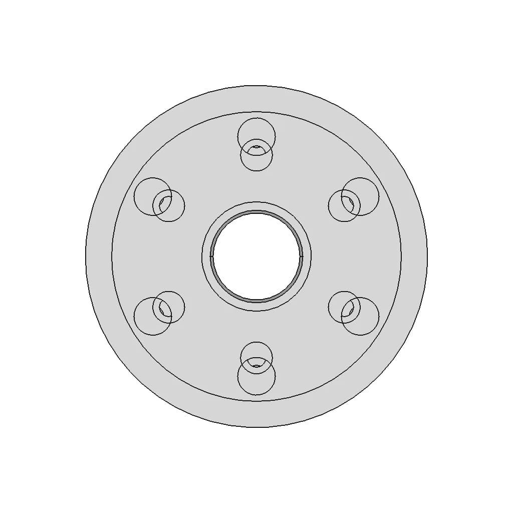 Parametric Flange Design Solidworks Engineering Component | 3D Engineering Design File_0_270_degree_snapshot
