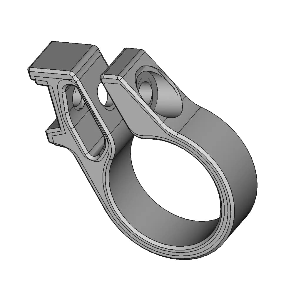 Sram Shift Lever Mounting Bracket | High-Quality CAD Model_60_30_degree_snapshot