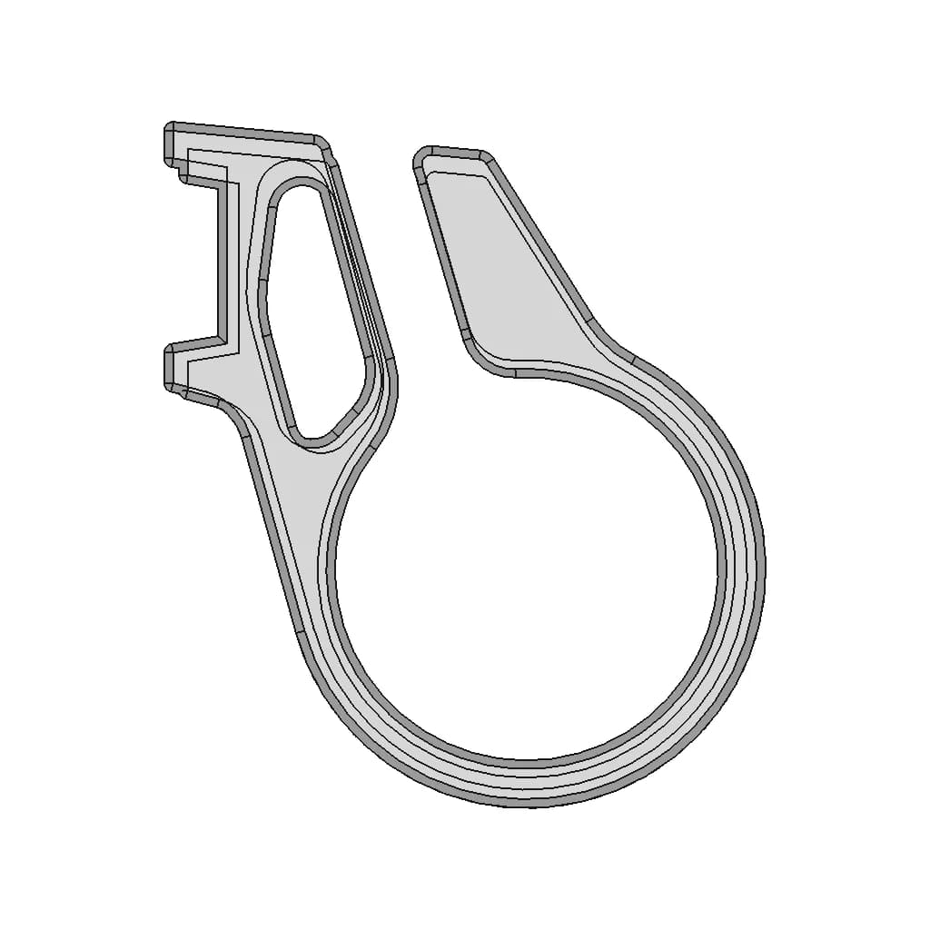 Sram Shift Lever Mounting Bracket | High-Quality CAD Model_90_0_degree_snapshot