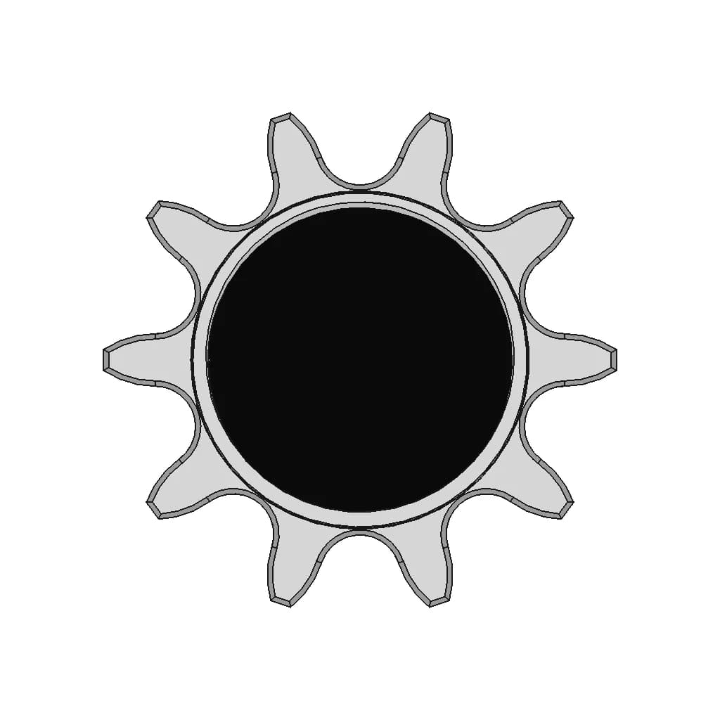 Fixed Gear 10T M30X1 - Standard Mechanical Component_0_0_degree_snapshot