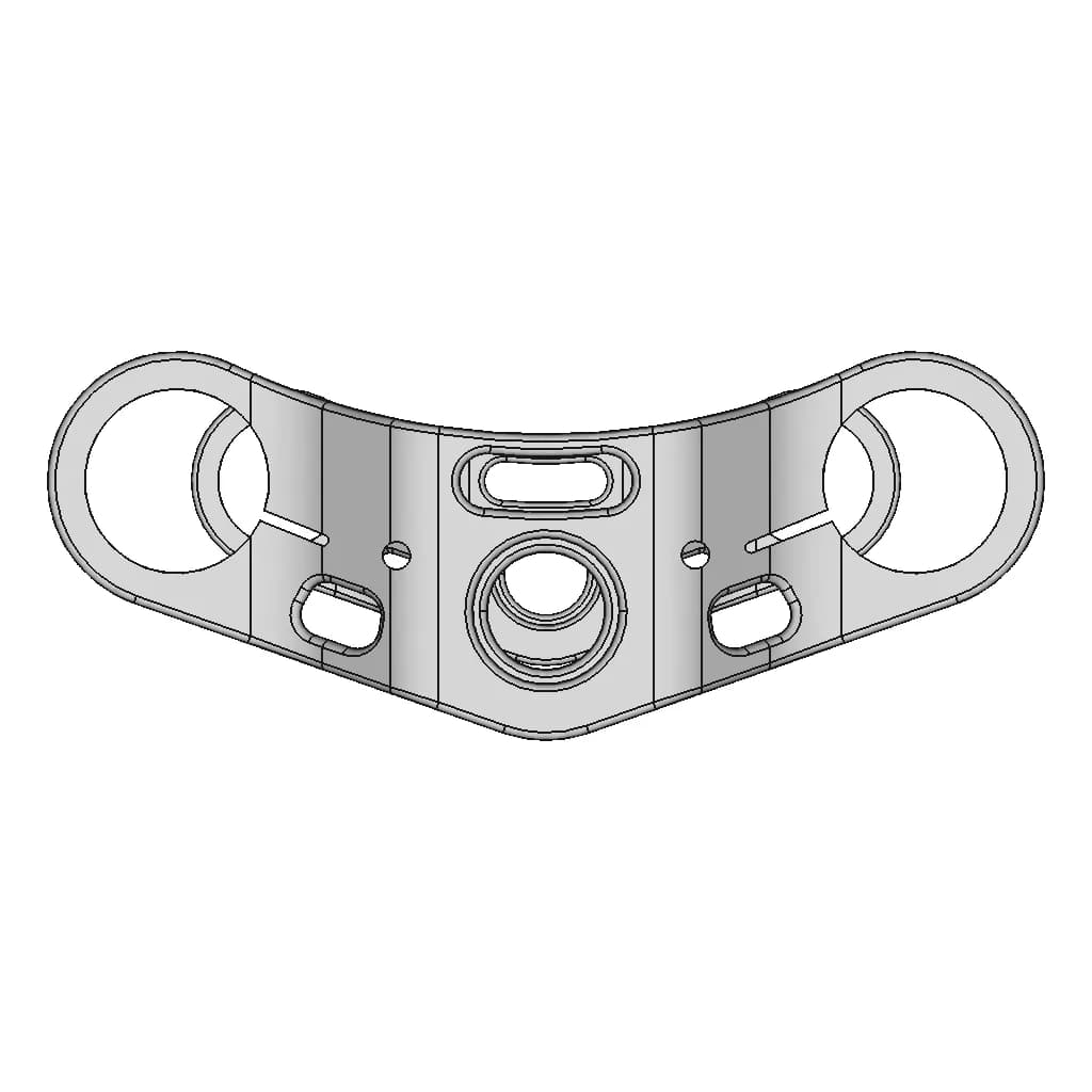 Motor Cycle Or Bicycle Triple Clamp - Standard Mechanical Component_0_0_degree_snapshot