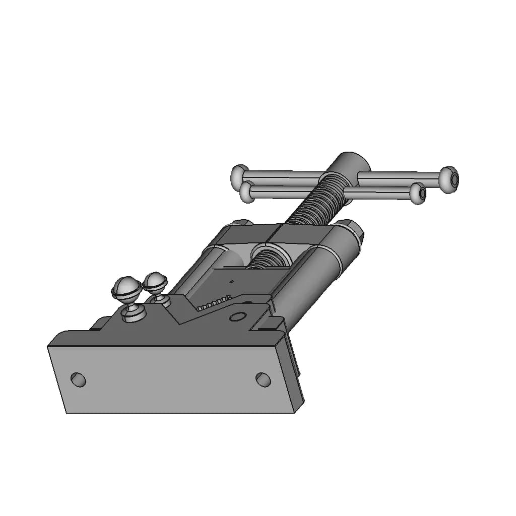 Pipe Vice Model | High-Quality CAD Model_60_30_degree_snapshot
