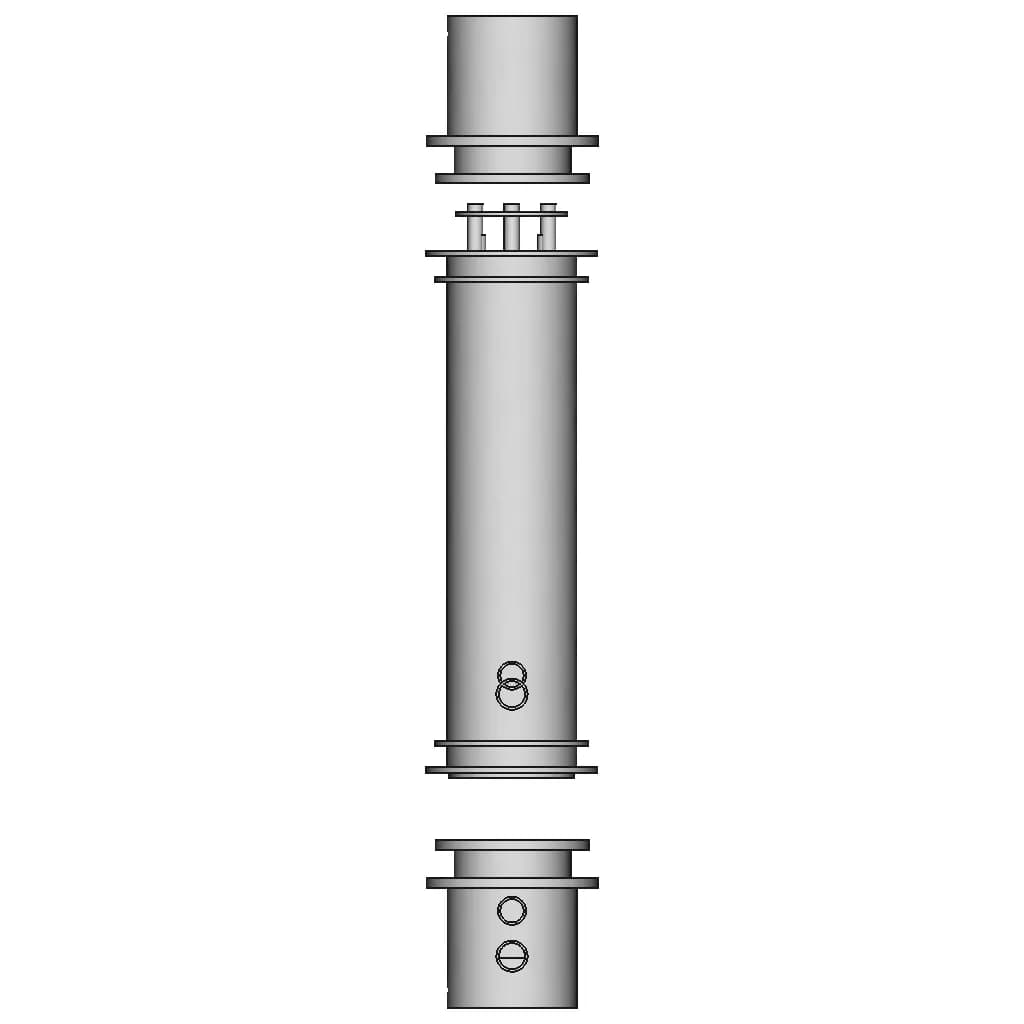 Small Prototype Shell Tube Exchanger | High-Quality CAD Model_0_0_degree_snapshot