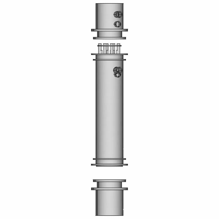 Small Prototype Shell Tube Exchanger | High-Quality CAD Model