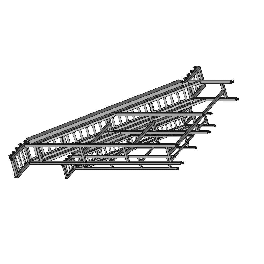 Inclined Roller Conveyor | High-Quality CAD Model_60_30_degree_snapshot