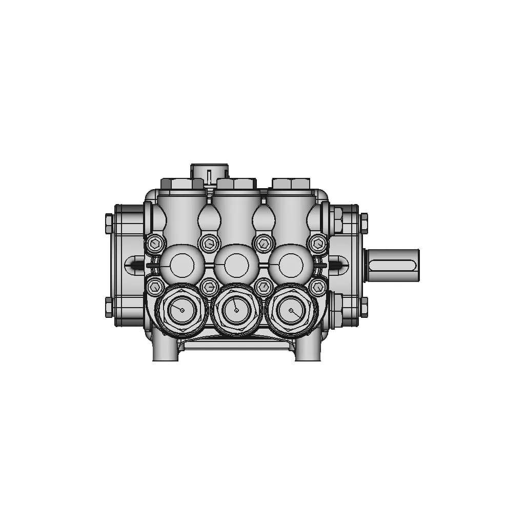 Hawk High Pressure Pump Series Nmt | High-Quality CAD Model_0_0_degree_snapshot