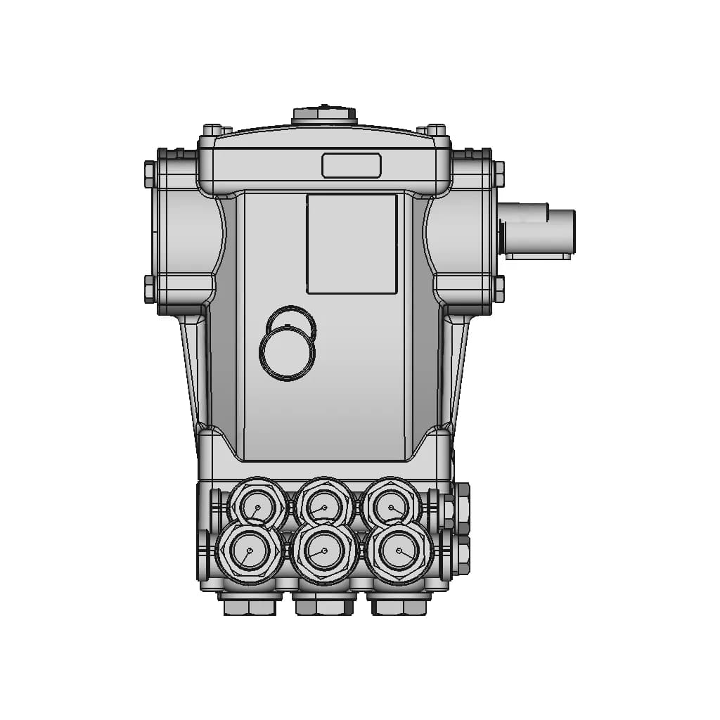 Hawk High Pressure Pump Series Nmt | High-Quality CAD Model_270_0_degree_snapshot
