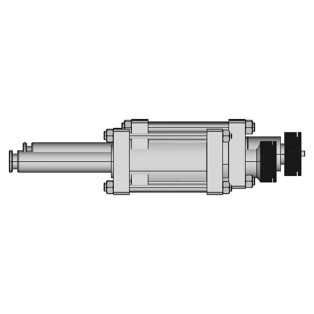 Hydraulic Cylinder | High-Quality CAD Model_90_0_degree_snapshot