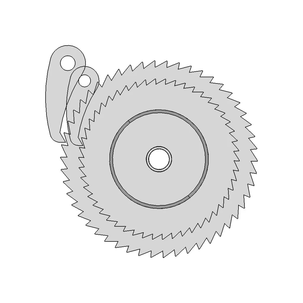 3D Modeling Practice Solidworks Tutorial How To Create A 3D Model Of A Pawl In Solidworks | High-Quality CAD Model_0_0_degree_snapshot