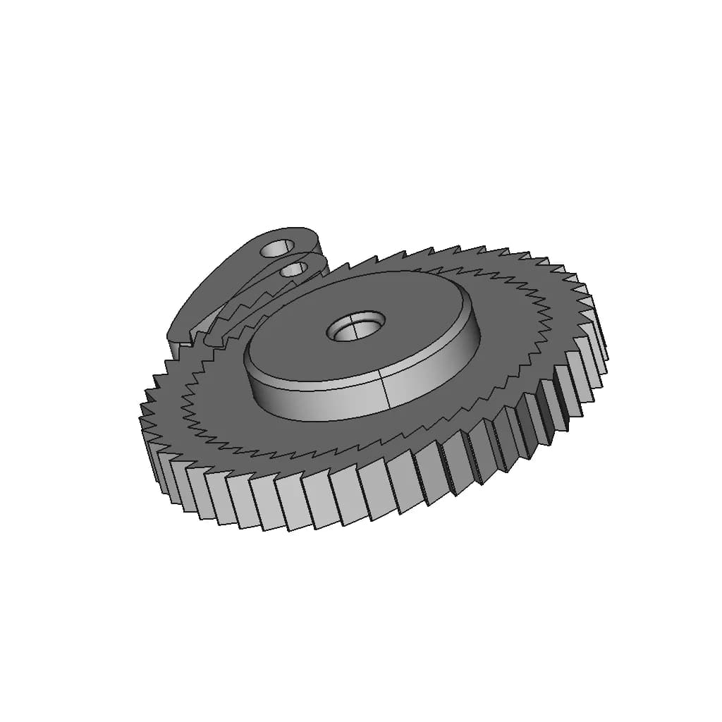 3D Modeling Practice Solidworks Tutorial How To Create A 3D Model Of A Pawl In Solidworks | High-Quality CAD Model_60_30_degree_snapshot