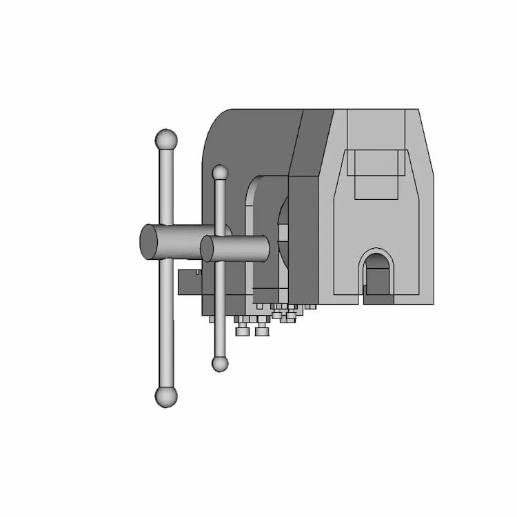 Manual Arbor Press Assembly | High-Quality CAD Model