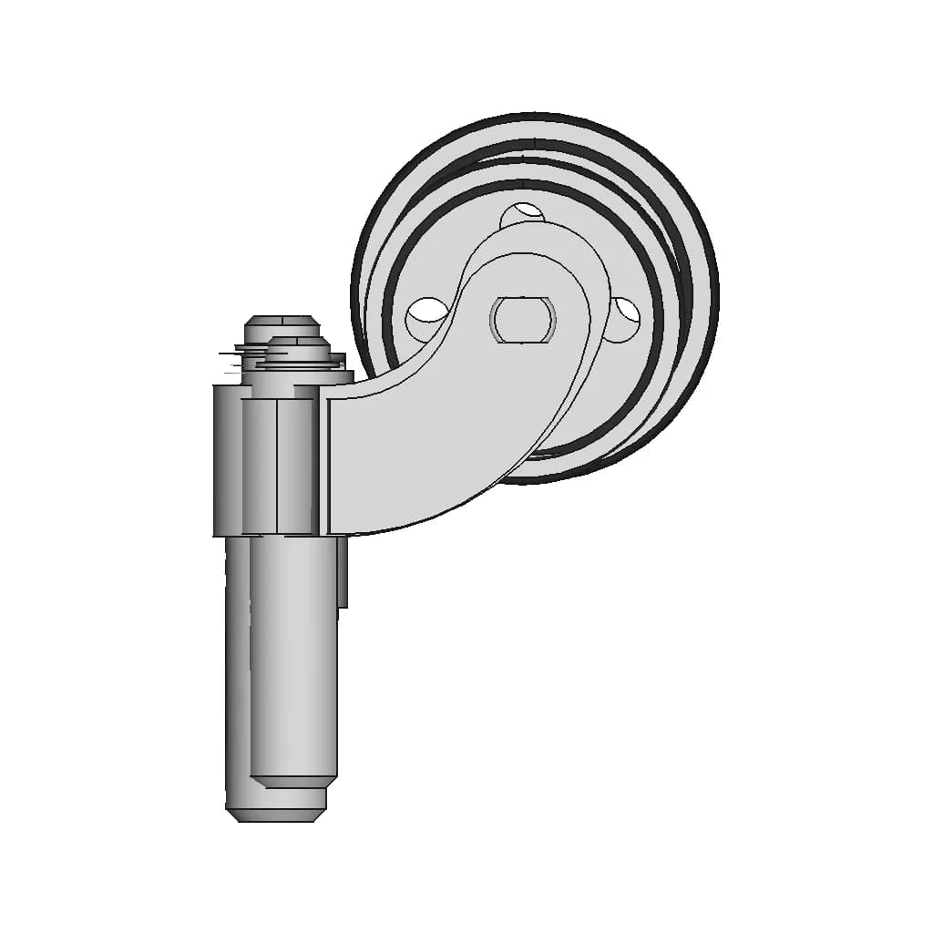 Assembly_Caster - Standard Mechanical Component_270_0_degree_snapshot