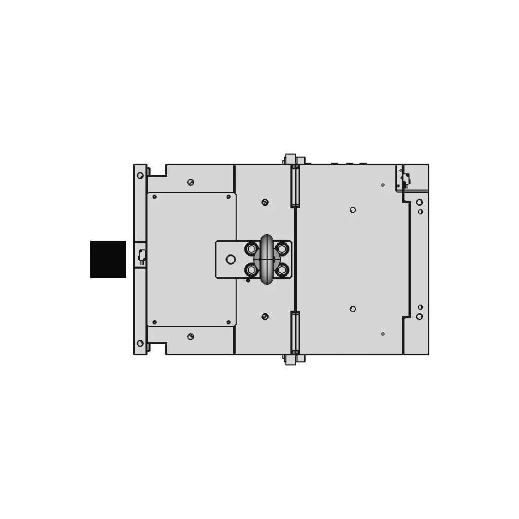 Mixer Top Half Injection Molded Part - Downloadable CAD Representation_0_270_degree_snapshot